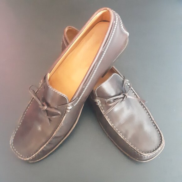 Vintage Tod's SZ 10 Chocolate Brown Men's Leather Loafer - Picture 1 of 16